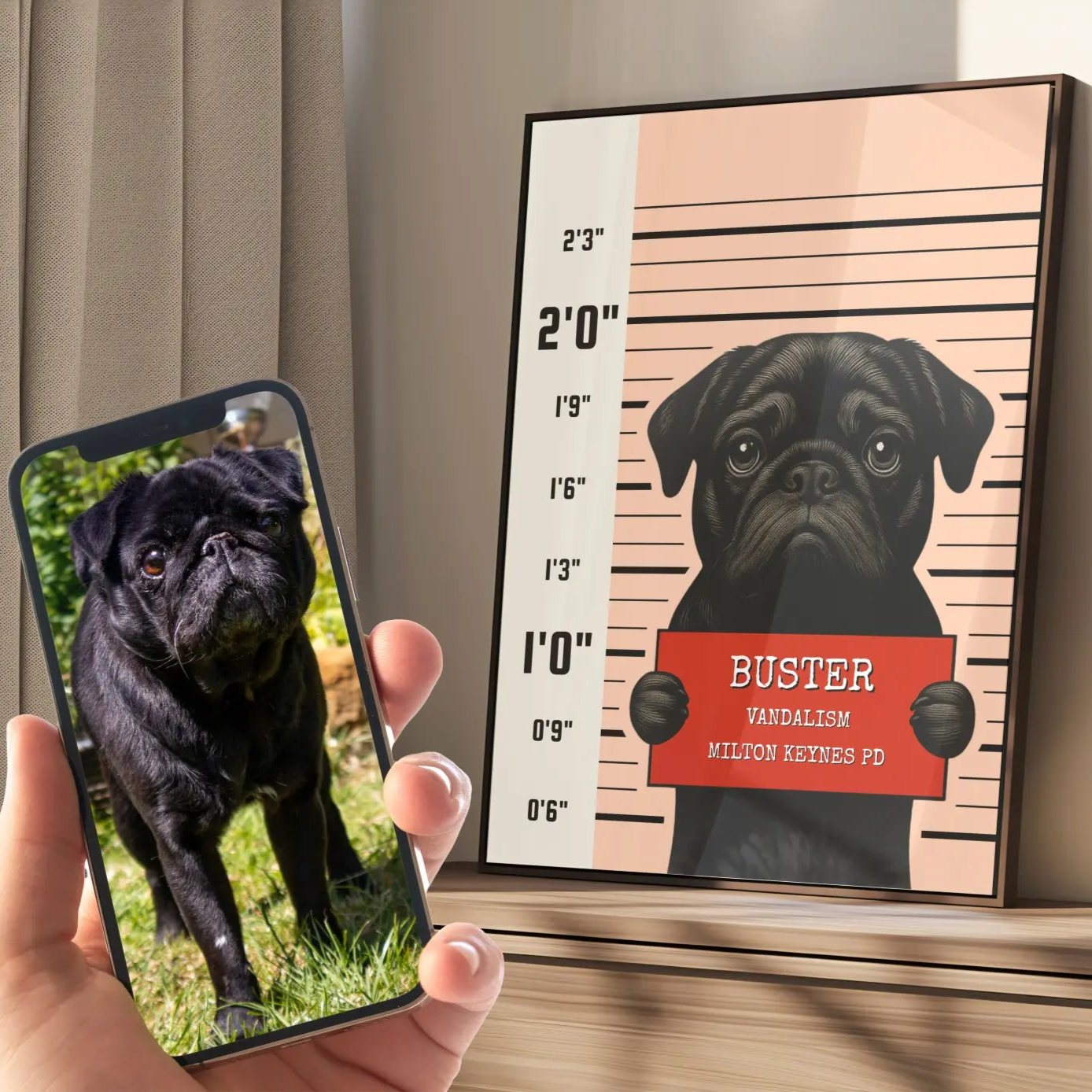 Mug Shot - Framed
