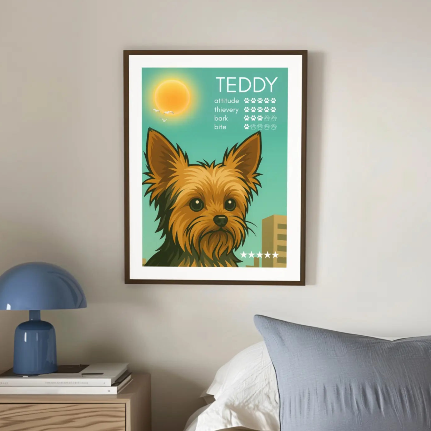 Vice Pup City - Framed
