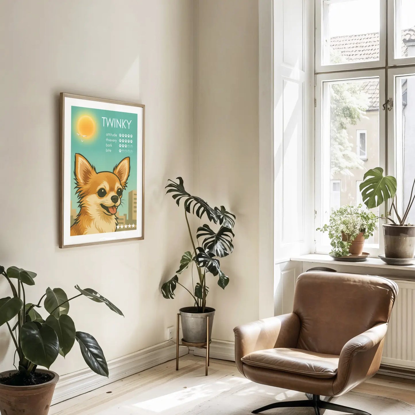 Vice Pup City - Framed
