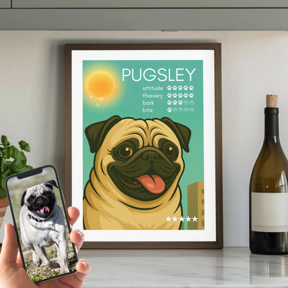 Vice Pup City - Framed